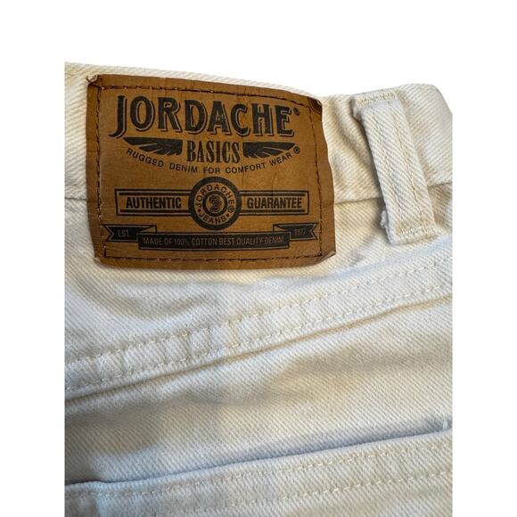 Vintage Jordache Basics High-Rise Denim Shorts White XS/24-25 Waist - Picture 4 of 5